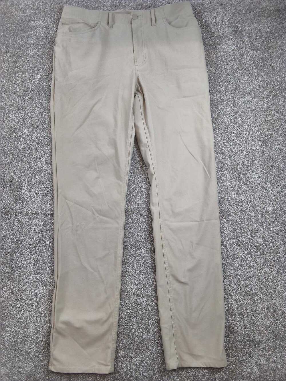 Under Armour Pants Mens 34x34 Tan Performance Golf Chinos Zip Khaki MINOR FLAW